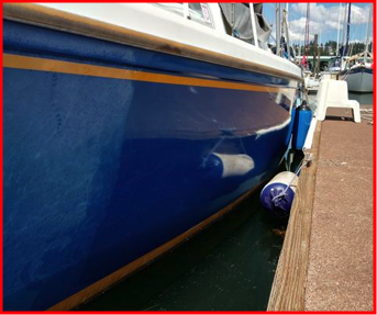 Blue boat restoration by | ISLAND GIRL® Products