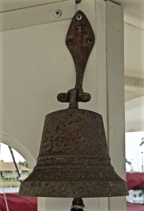 Carver yacht chip's bell before restoration